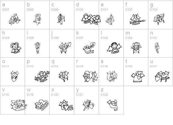 KR Love Angels details - Free Fonts at FontZone.net