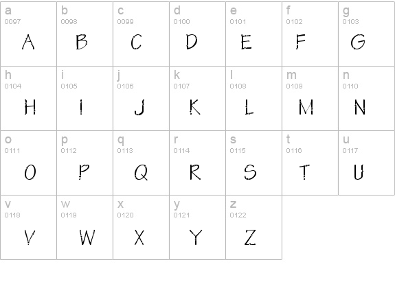 KR Star Letters details - Free Fonts at FontZone.net