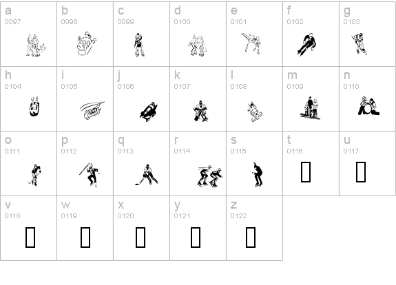 KR Winter Sports details - Free Fonts at FontZone.net