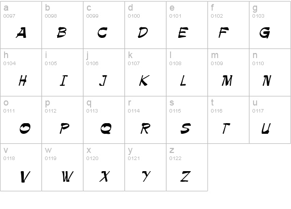 Krimpe details - Free Fonts at FontZone.net
