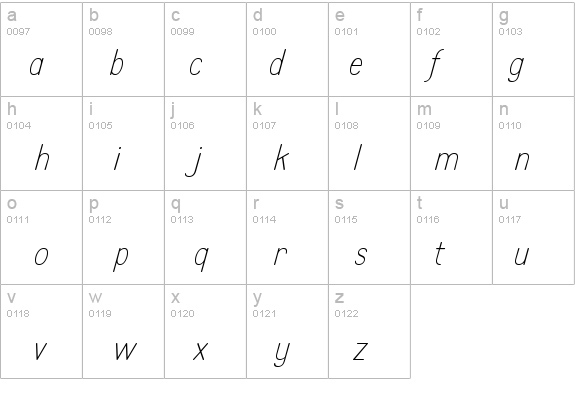 LA Headlights BTN Lt Italic details - Free Fonts at FontZone.net