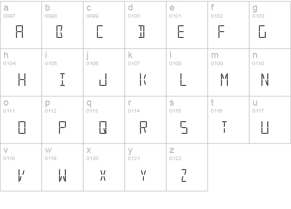 LED Real Regular details - Free Fonts at FontZone.net