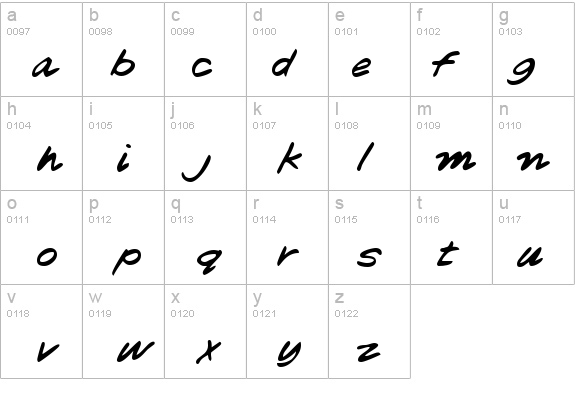 LesleysHand Regular details - Free Fonts at FontZone.net