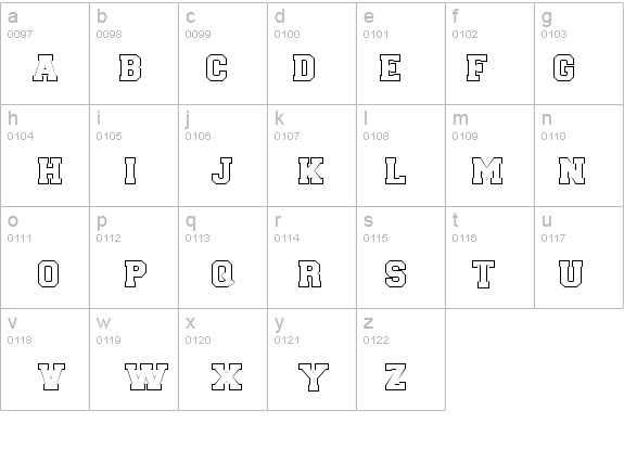Letter Sweater Open Display SSi Normal details - Free Fonts at FontZone.net