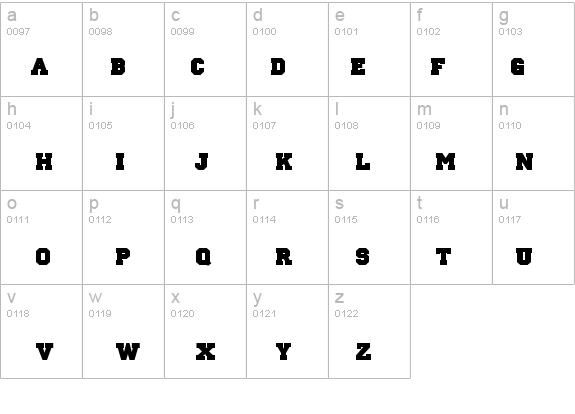 Letterman-Solid Regular details - Free Fonts at FontZone.net
