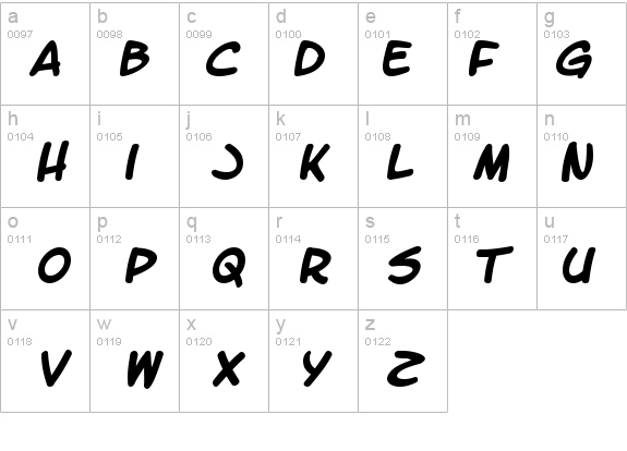 LetterOMatic! Bold details - Free Fonts at FontZone.net