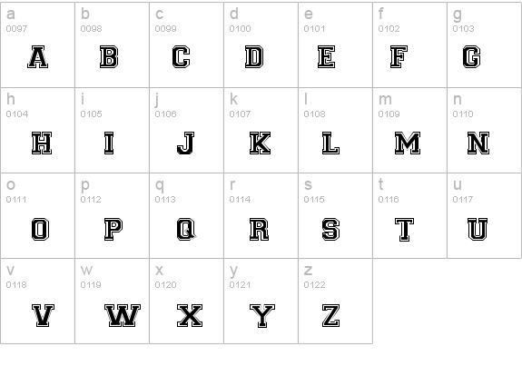 LetterSweater Outline SSi Normal details - Free Fonts at FontZone.net