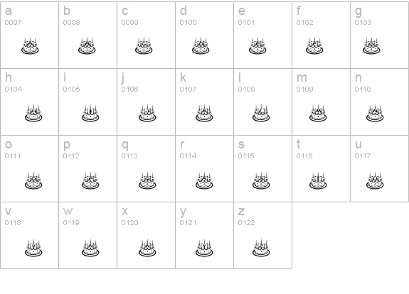 Lilians Geburtstag details - Free Fonts at FontZone.net