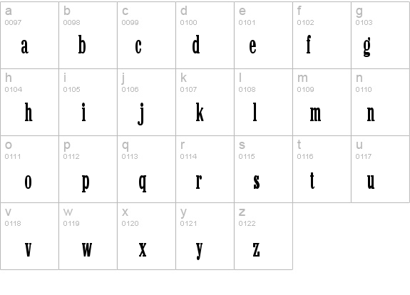 MarlboroCondensed Regular details - Free Fonts at FontZone.net
