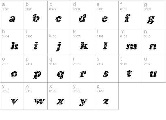 Marshmallow-Cracked Italic details - Free Fonts at FontZone.net