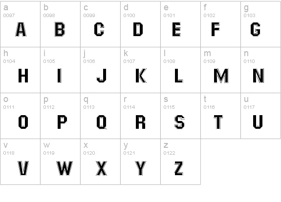 MasheenOutlined details - Free Fonts at FontZone.net