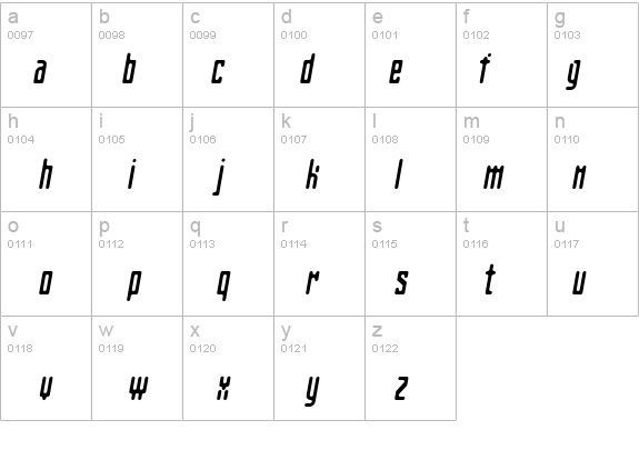 Matica-NormalOblique details - Free Fonts at FontZone.net