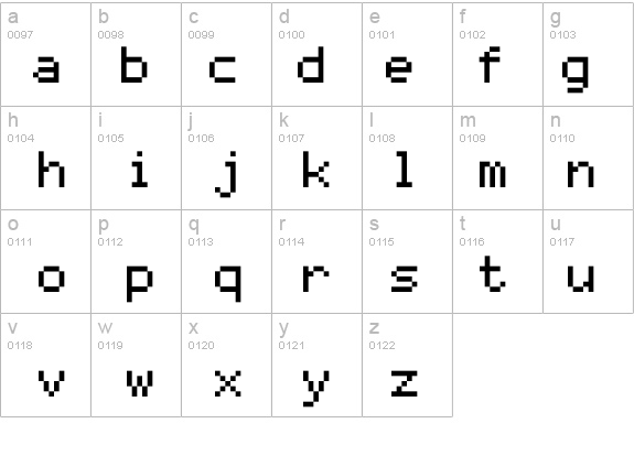 mono 07_55 details - Free Fonts at FontZone.net