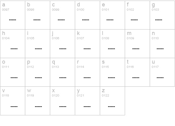 MorseCode details - Free Fonts at FontZone.net