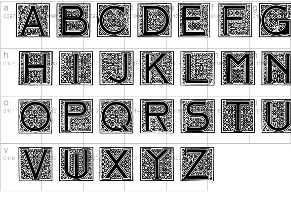Mosaic_Initials details - Free Fonts at FontZone.net