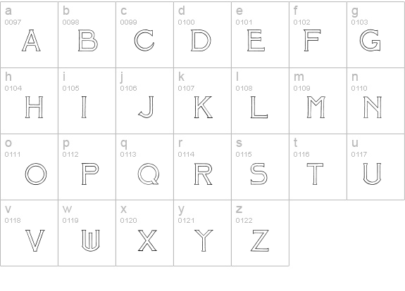 Mosaic_Outline - Download Font Free! All Fonts Are Free to Download