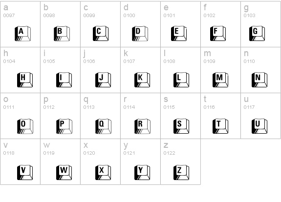 PC Keys details - Free Fonts at FontZone.net