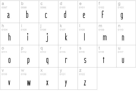 PeterPierreCondensed details - Free Fonts at FontZone.net