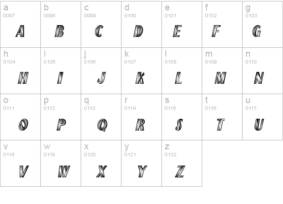 Plank-Condensed Italic details - Free Fonts at FontZone.net