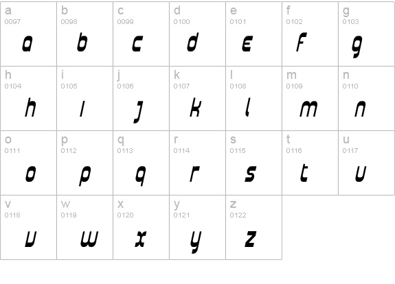 Plasmatica Cond Italic details - Free Fonts at FontZone.net