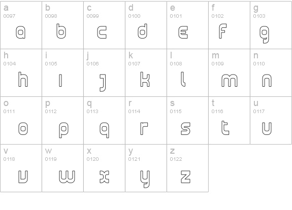 Plasmatica Outline details - Free Fonts at FontZone.net