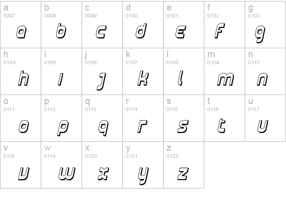 Plasmatica Shaded Italic details - Free Fonts at FontZone.net