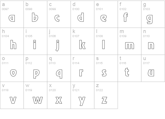 Revue Hollow details - Free Fonts at FontZone.net