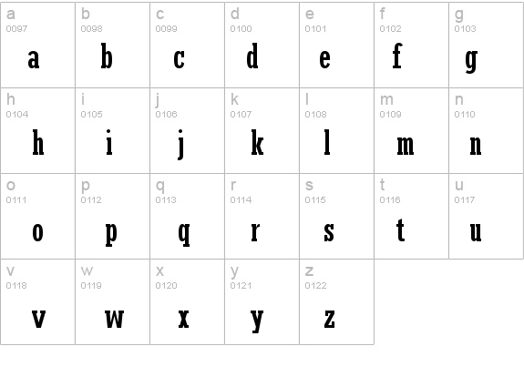 Rockwell Condensed details - Free Fonts at FontZone.net
