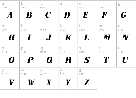 RubberStamp Italic details - Free Fonts at FontZone.net