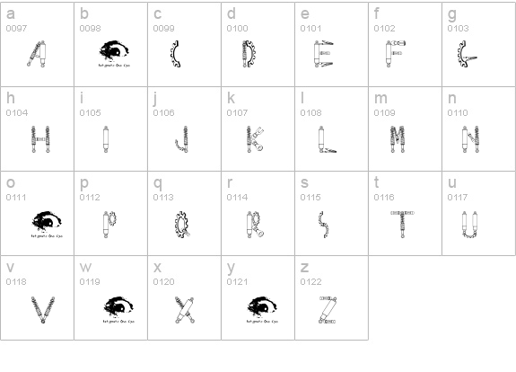 Rusted MachineSW details - Free Fonts at FontZone.net