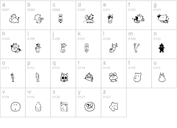 SakabeAnimal03 details - Free Fonts at FontZone.net