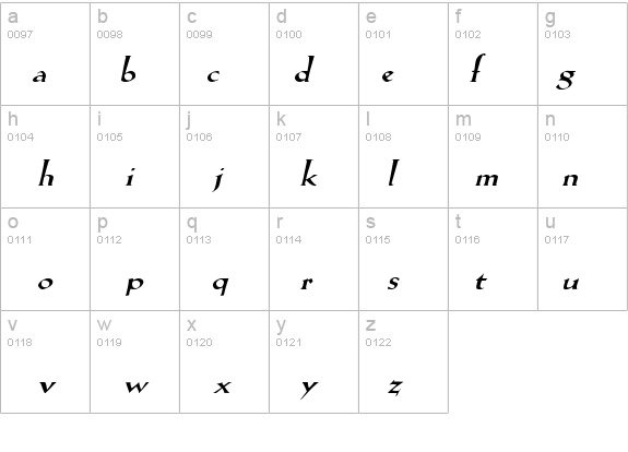 Salem-Extended Italic details - Free Fonts at FontZone.net