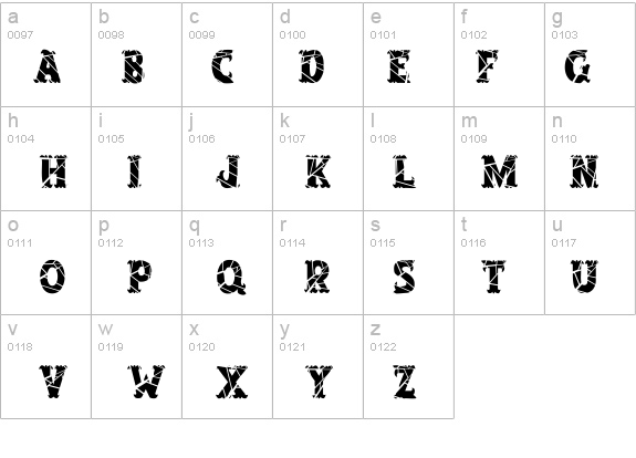 SalloonCracked details - Free Fonts at FontZone.net