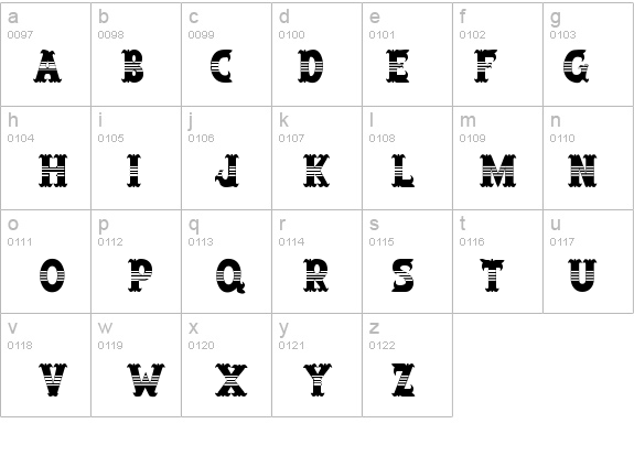 SalloonStripeMiddle details - Free Fonts at FontZone.net