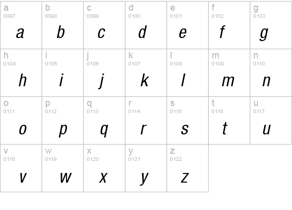 Sans Condensed ITALIC details - Free Fonts at FontZone.net