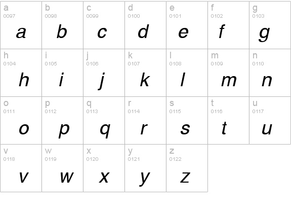 Sans ITALIC details - Free Fonts at FontZone.net