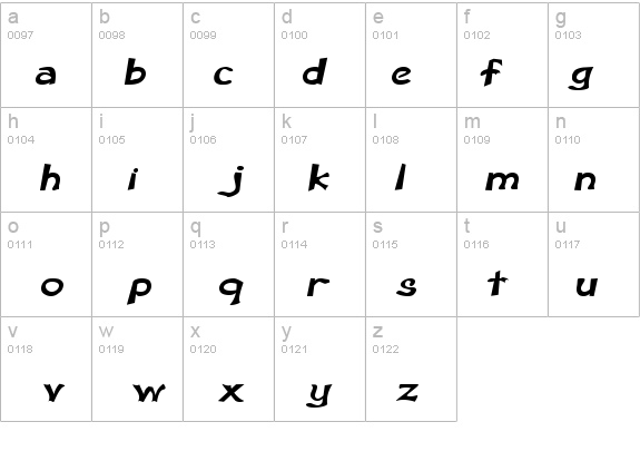 Sarah-Extended Italic details - Free Fonts at FontZone.net