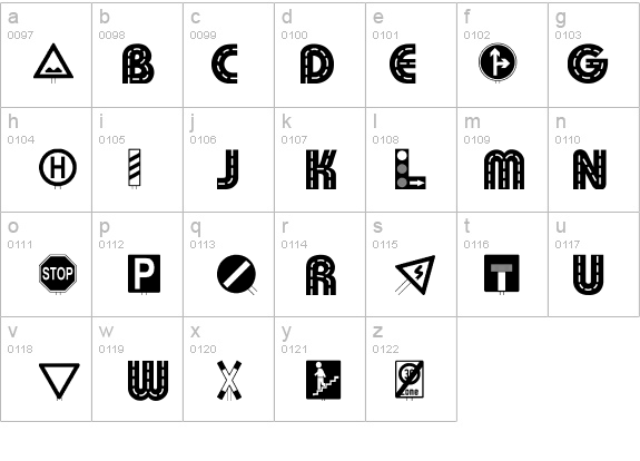 Schilderwald details - Free Fonts at FontZone.net