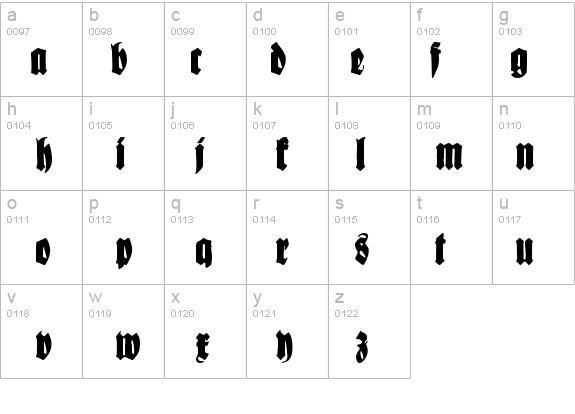 Schmale Anzeigenschrift Zier details - Free Fonts at FontZone.net