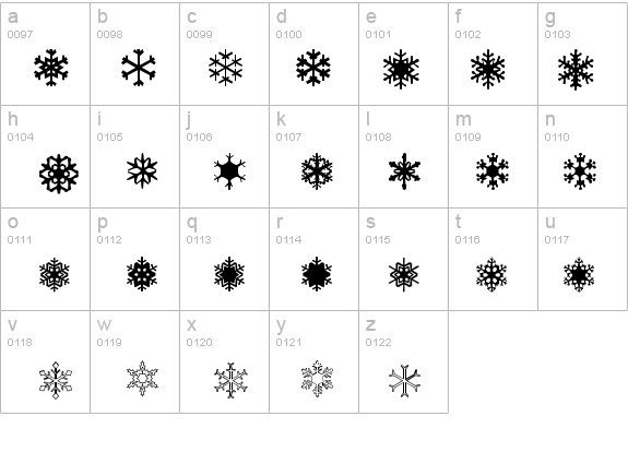 SchneeFlaken details - Free Fonts at FontZone.net
