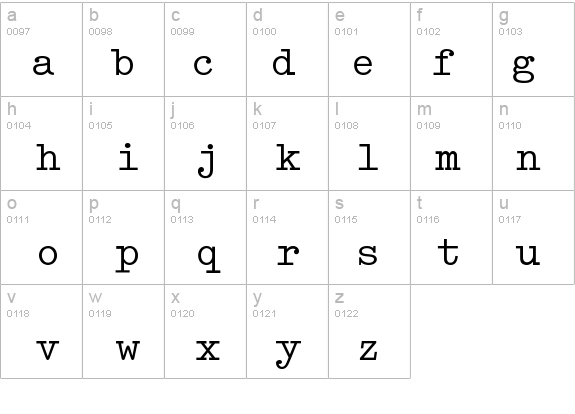 SchreibMaschinenschriftBQ details - Free Fonts at FontZone.net