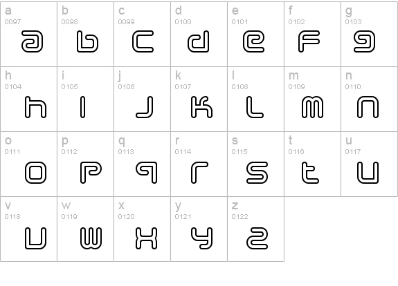 Sci Fied Outline details - Free Fonts at FontZone.net
