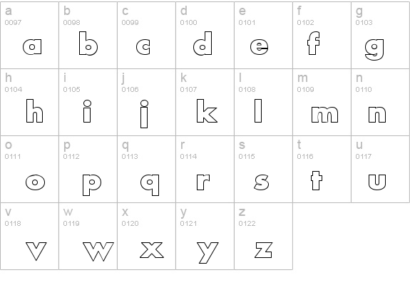 Scream alternative outlined details - Free Fonts at FontZone.net