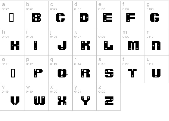 ScrewedSW details - Free Fonts at FontZone.net