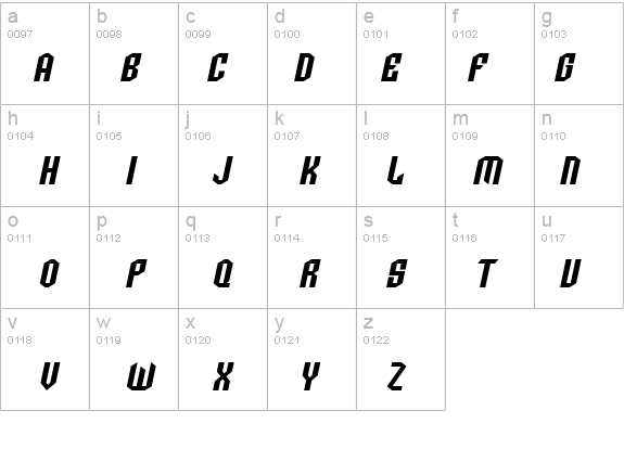 SF Archery Black SC Oblique details - Free Fonts at FontZone.net