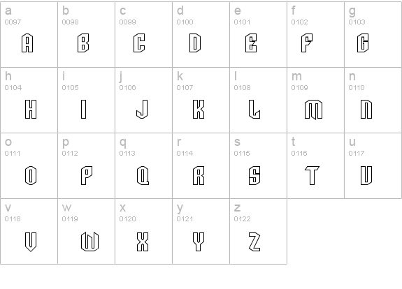 SF Archery Black SC Outline details - Free Fonts at FontZone.net