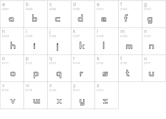 SF Chaerilidae Outline details - Free Fonts at FontZone.net