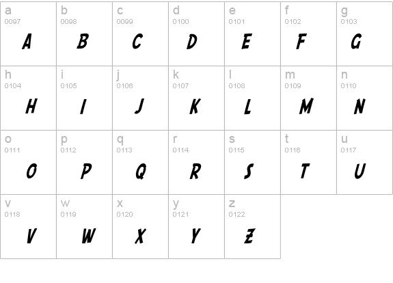 SF Comic Script Condensed details - Free Fonts at FontZone.net