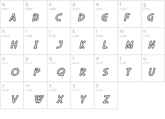 SF Diego Sans Outline Oblique details - Free Fonts at FontZone.net