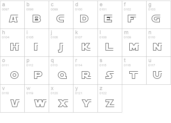SF Distant Galaxy AltOutline details - Free Fonts at FontZone.net